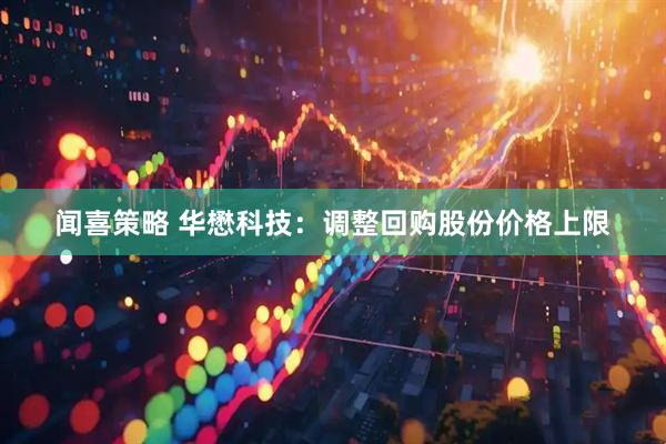 闻喜策略 华懋科技：调整回购股份价格上限