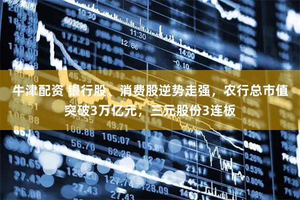 牛津配资 银行股、消费股逆势走强，农行总市值突破3万亿元，三元股份3连板