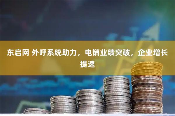 东启网 外呼系统助力，电销业绩突破，企业增长提速