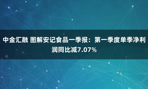 中金汇融 图解安记食品一季报：第一季度单季净利润同比减7.07%
