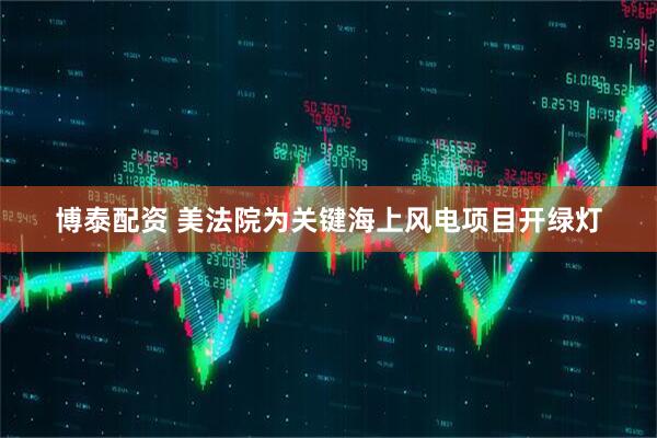 博泰配资 美法院为关键海上风电项目开绿灯